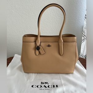 Coach Tan Tote/Work Bag in Leather New Without Tags